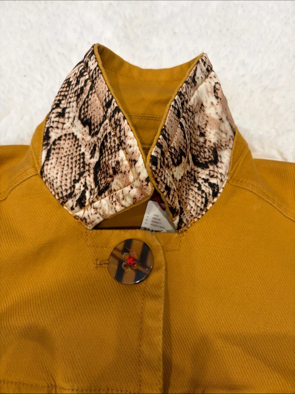 Anthropologie Plus,Size 1X,Mustard Bell-Sleeve Jacket - Picture 17 of 17